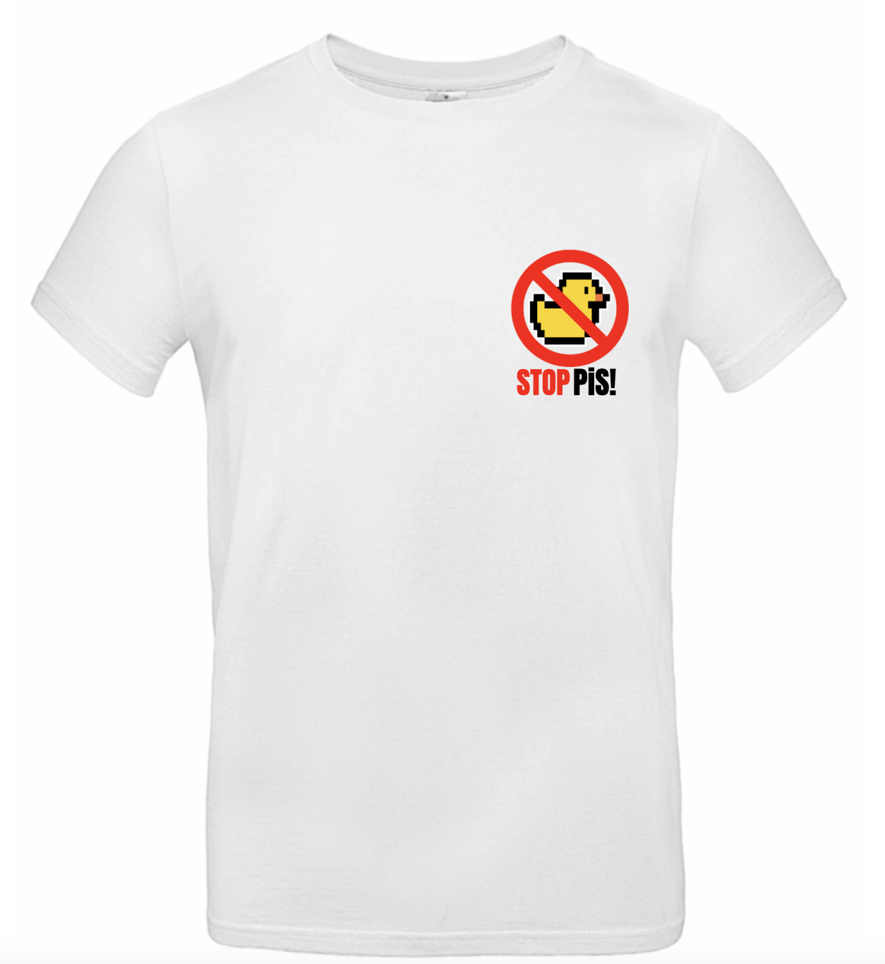 T-shirt / koszulka „KACZKA STOP PiS” – męska, biała