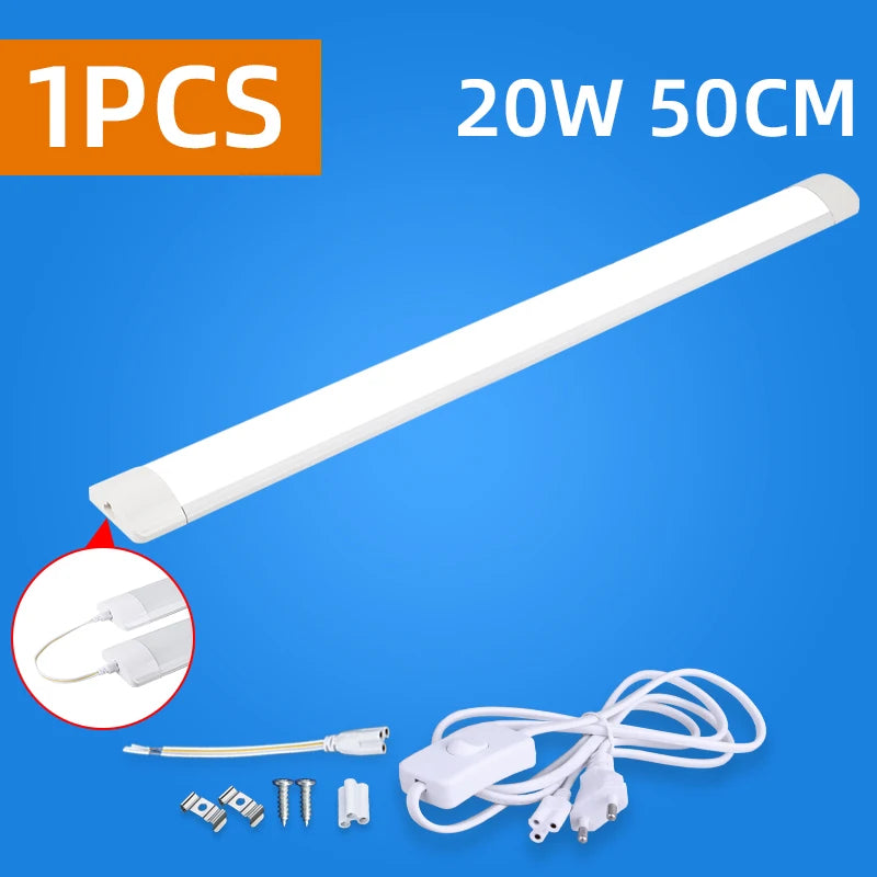 Podszafkowa Lampa LED 10W/20W – Listwa Oświetleniowa pod Szafkę Kuchenną 220V