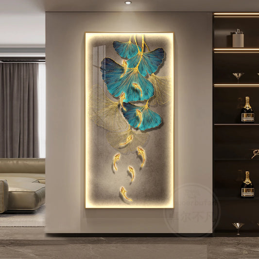 Kinkiet LED Ceramiczny Ginkgo – Nowoczesna Lampa Ścienna do Salonu, Sypialni i Jadalni