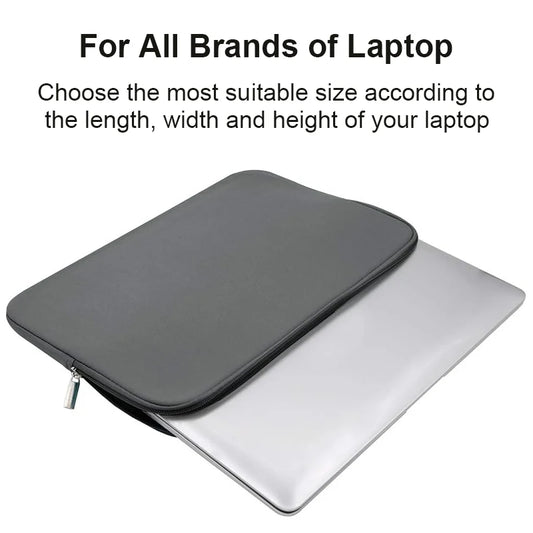 Etui na laptopa 13 14 15 15.6 cali - pokrowiec do MacBook Lenovo Dell - bawełniana torba z suwakiem