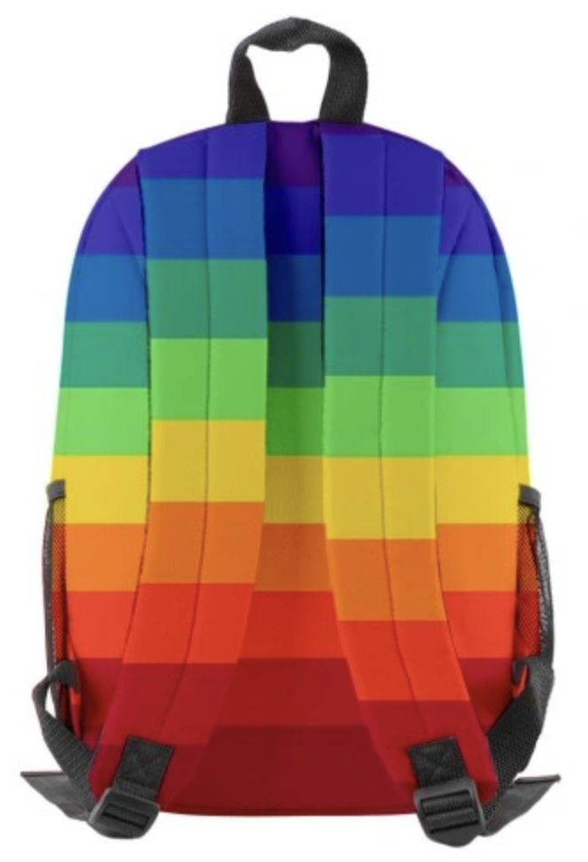 PLECAK TĘCZOWY TĘCZA TORBA WOREK LGBT PRIDE DUŻY XL