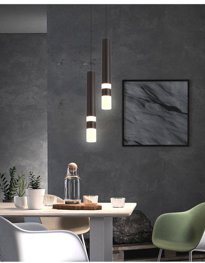 Lampa wisząca LED sufitowa dwukierunkowa 10W | Kuchnia, Salon, Bar | Czarna aluminiowa