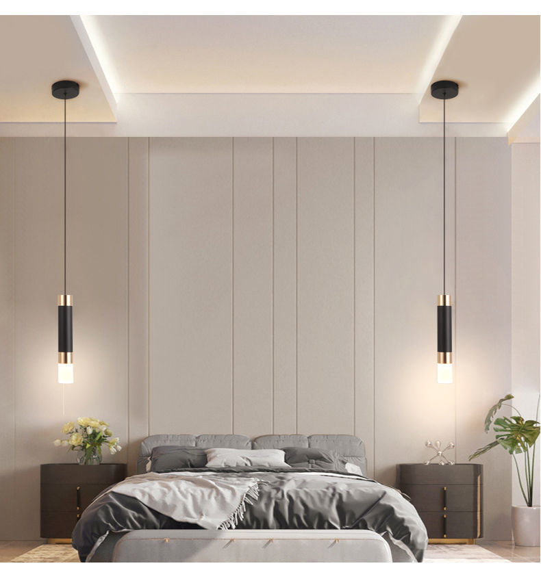 Lampa wisząca LED sufitowa dwukierunkowa 10W | Kuchnia, Salon, Bar | Czarna aluminiowa