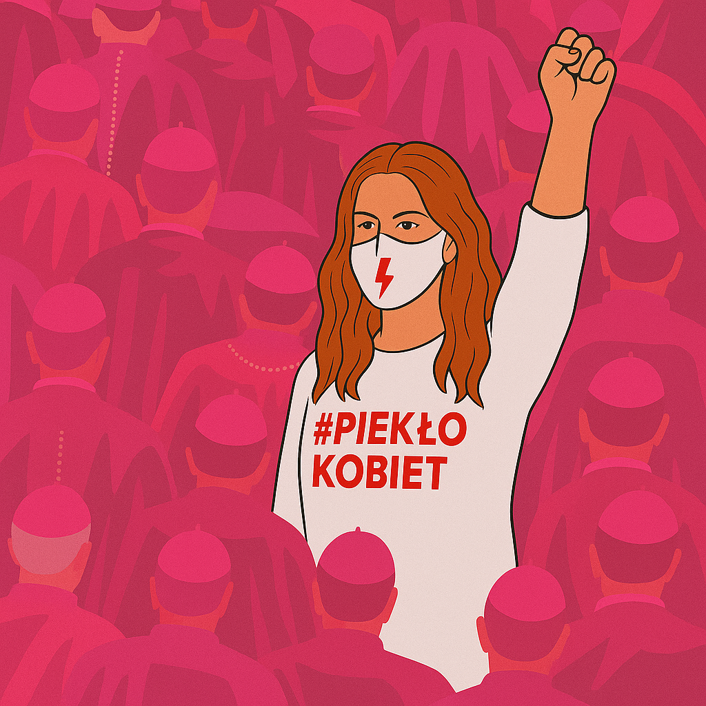 T-shirt / koszulka „PIEKŁO KOBIET” – biała