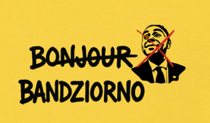 KOSZULKA ANTY NAWROCKI – BONJOUR BANDZIORNO MĘSKA ŻÓŁTA