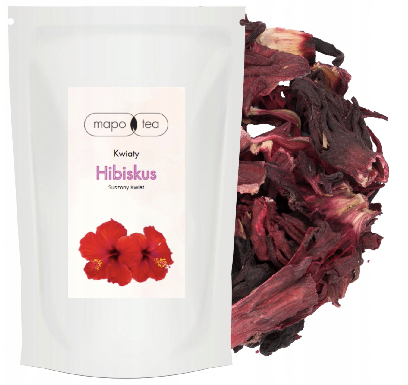 HERBATA Z HIBISKUSA 1kg – SUSZONY CAŁY KWIAT