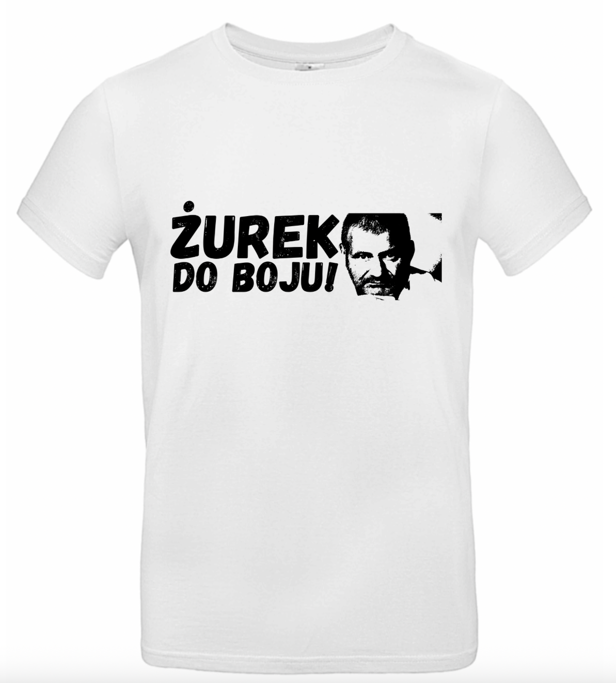 KOSZULKA T-SHIRT ŻUREK DO BOJU – MĘSKA BIAŁA