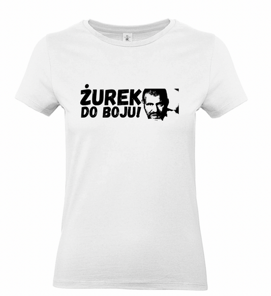 KOSZULKA T-SHIRT ŻUREK DO BOJU – DAMSKA BIAŁA
