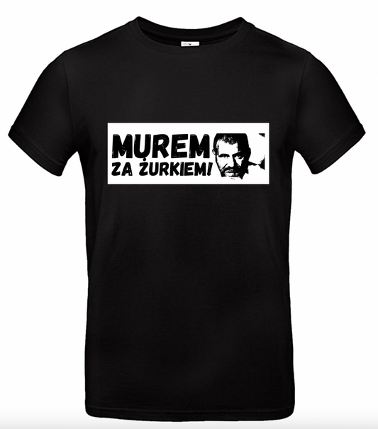 KOSZULKA T-SHIRT MUREM ZA ŻURKIEM – MĘSKA CZARNA