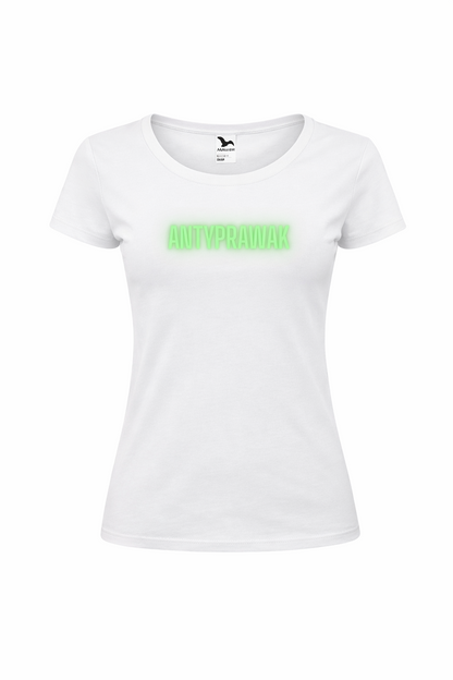 Koszulka ANTYPRAWAK damska – biały T-shirt