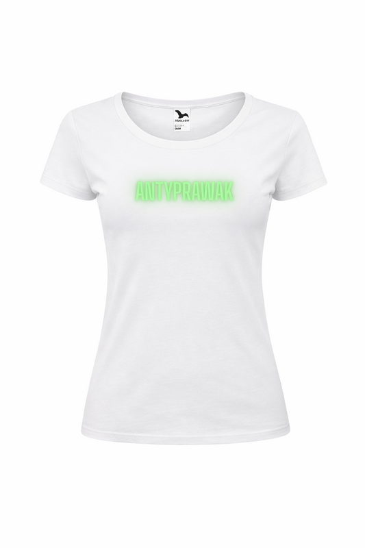 Koszulka ANTYPRAWAK damska – biały T-shirt