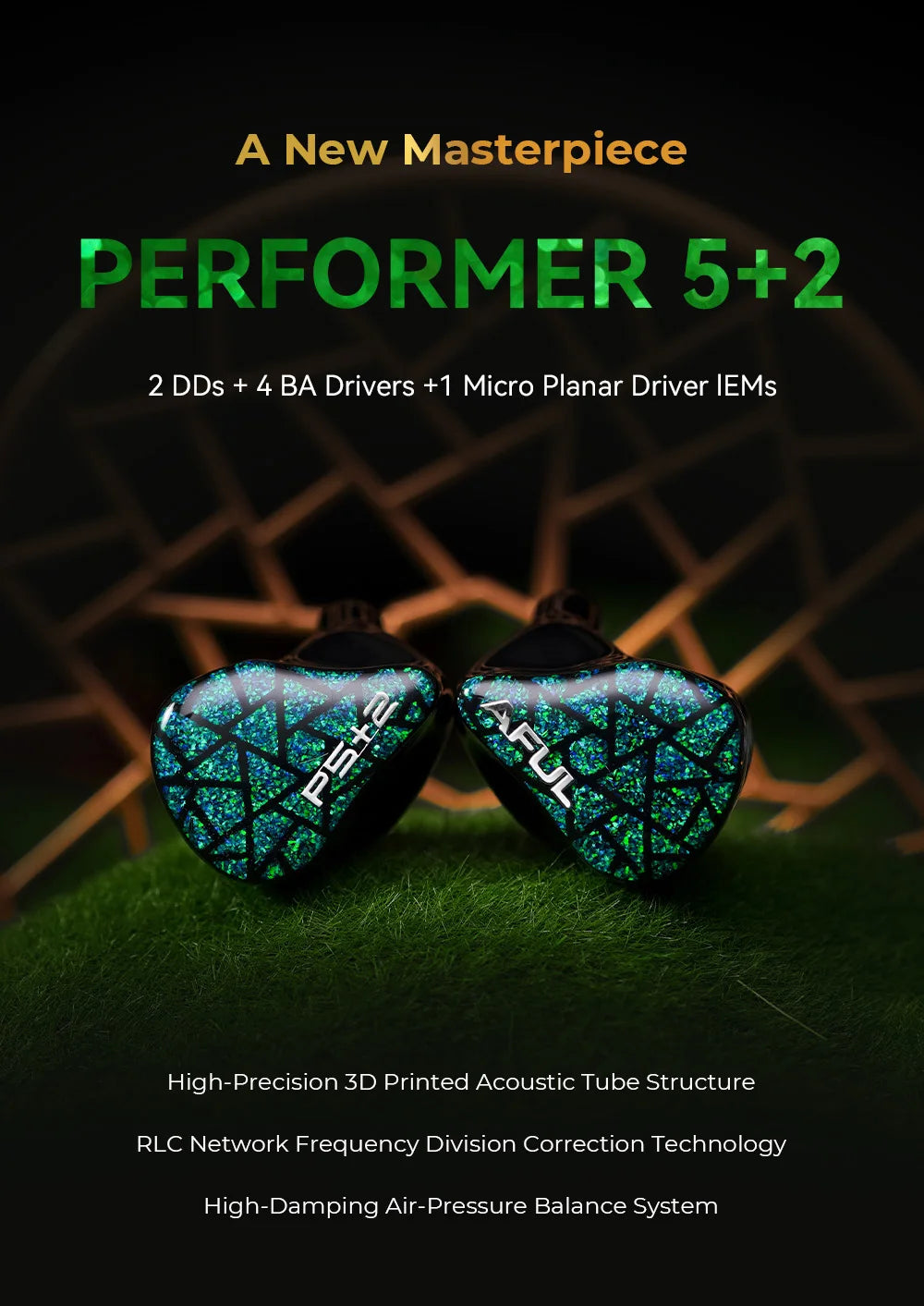 AFUL Performer 5+2 i 7 - Słuchawki douszne z hybrydową technologią