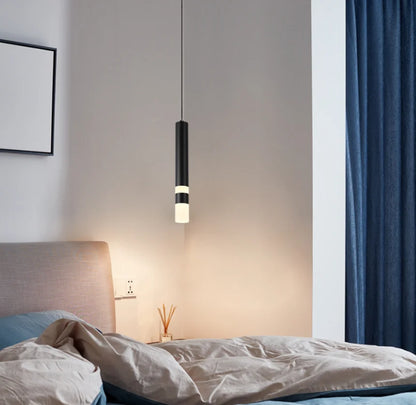 Lampa wisząca LED sufitowa dwukierunkowa 10W | Kuchnia, Salon, Bar | Czarna aluminiowa
