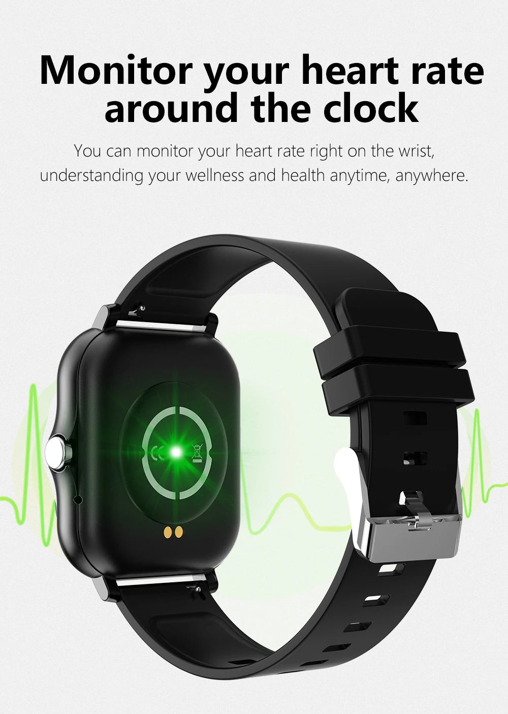 Smartwatch z rozmowami Bluetooth, monitorem zdrowia i GPS – ekran 2,01"