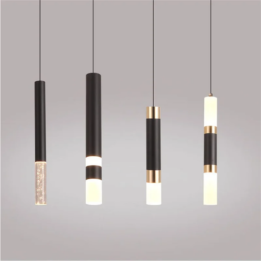 Lampa wisząca LED sufitowa dwukierunkowa 10W | Kuchnia, Salon, Bar | Czarna aluminiowa