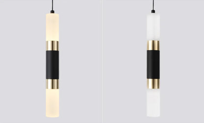 Lampa wisząca LED sufitowa dwukierunkowa 10W | Kuchnia, Salon, Bar | Czarna aluminiowa
