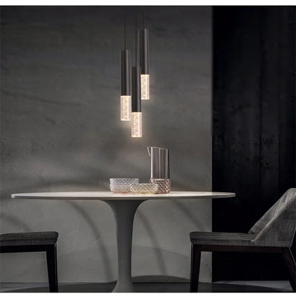 Lampa wisząca LED sufitowa dwukierunkowa 10W | Kuchnia, Salon, Bar | Czarna aluminiowa