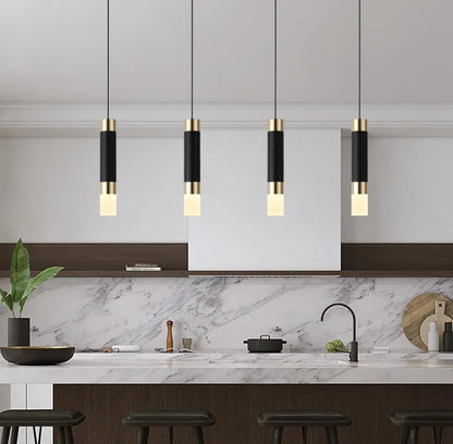 Lampa wisząca LED sufitowa dwukierunkowa 10W | Kuchnia, Salon, Bar | Czarna aluminiowa