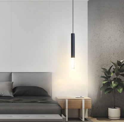 Lampa wisząca LED sufitowa dwukierunkowa 10W | Kuchnia, Salon, Bar | Czarna aluminiowa