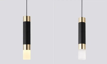 Lampa wisząca LED sufitowa dwukierunkowa 10W | Kuchnia, Salon, Bar | Czarna aluminiowa