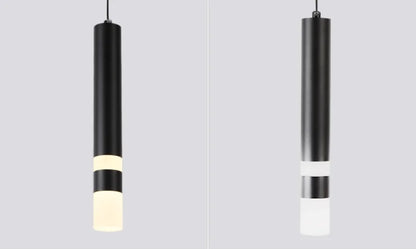 Lampa wisząca LED sufitowa dwukierunkowa 10W | Kuchnia, Salon, Bar | Czarna aluminiowa