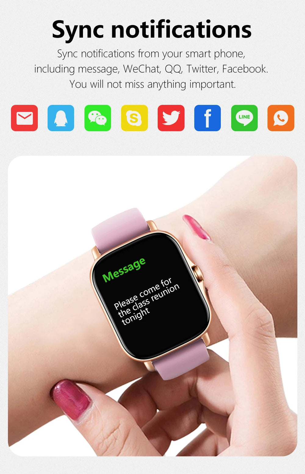 Smartwatch z rozmowami Bluetooth, monitorem zdrowia i GPS – ekran 2,01"
