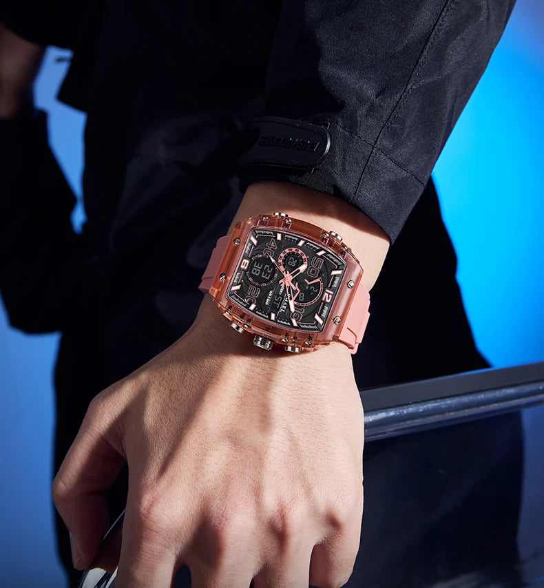 Smartwatch SMAEL 8109 – Dual Display, LED, Wodoszczelny 5ATM, Stoper i Alarm