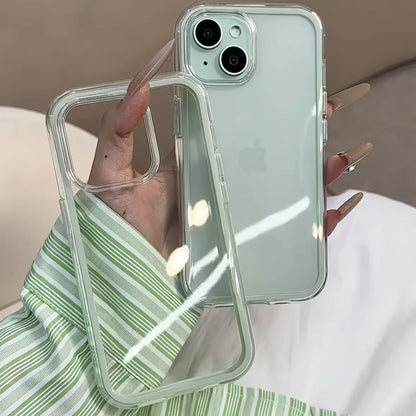 Etui na iPhone z kolorową ramką – przezroczyste, ochronne | iPhone 17 16 15 14 13 12 11 Pro Max Plus