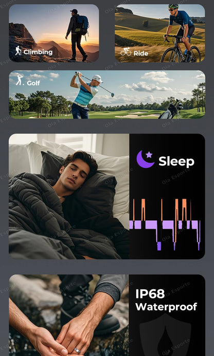 Inteligentny Pierścień Smartring – Tętno, Ciśnienie, Sen, SpO2 | IP68 | Bluetooth 5.3