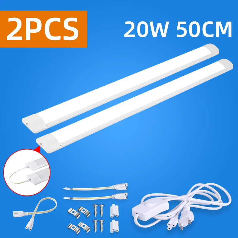 Podszafkowa Lampa LED 10W/20W – Listwa Oświetleniowa pod Szafkę Kuchenną 220V