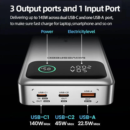 MOVESPEED M25Pro 25000mAh Power Bank 140W USB-C
