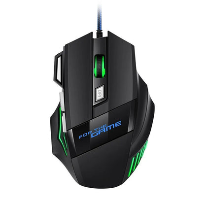 Mysz gamingowa RGB USB przewodowa 7 przycisków 5500 DPI ergonomiczna
