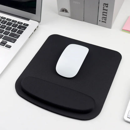 Podkładka pod mysz z podpórką pod nadgarstek - ergonomiczna, gumowa podstawa