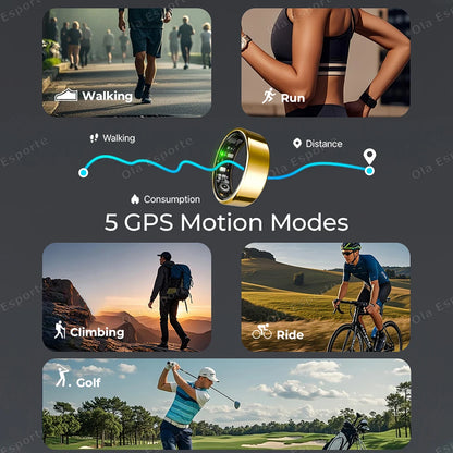 Inteligentny Pierścień Smartring – Tętno, Ciśnienie, Sen, SpO2 | IP68 | Bluetooth 5.3