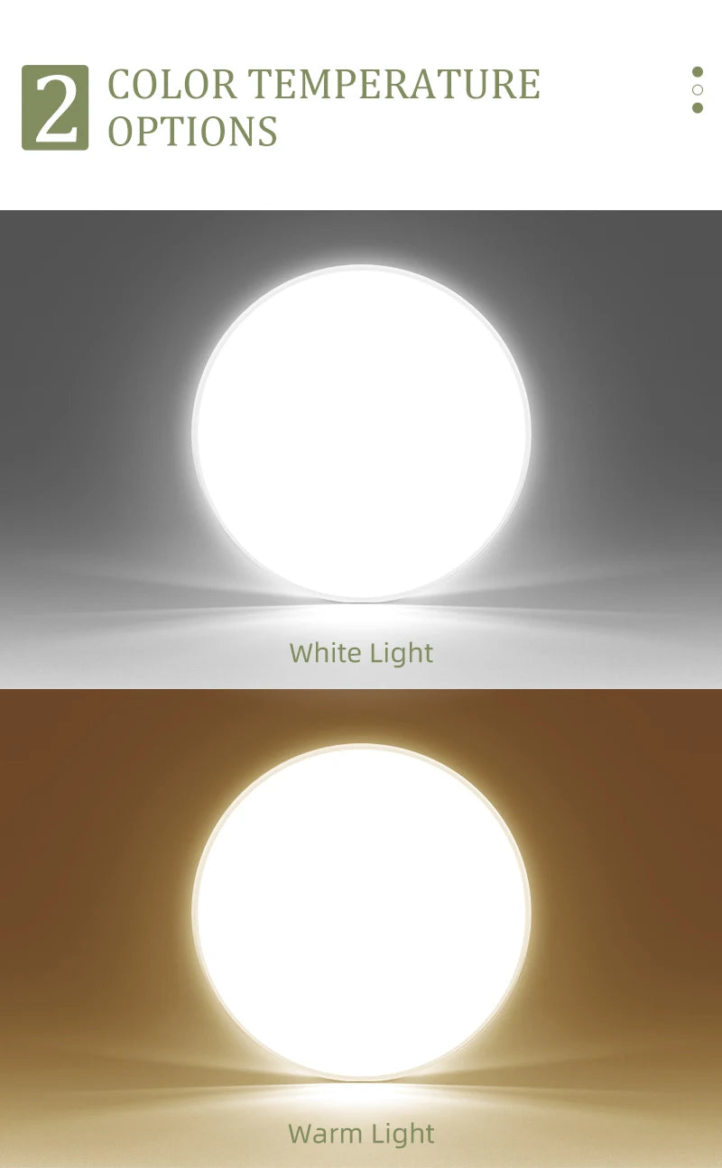 Lampa sufitowa LED 15W-50W | Plafon do kuchni, salonu, sypialni | 3000K/4000K/6500K | 220V