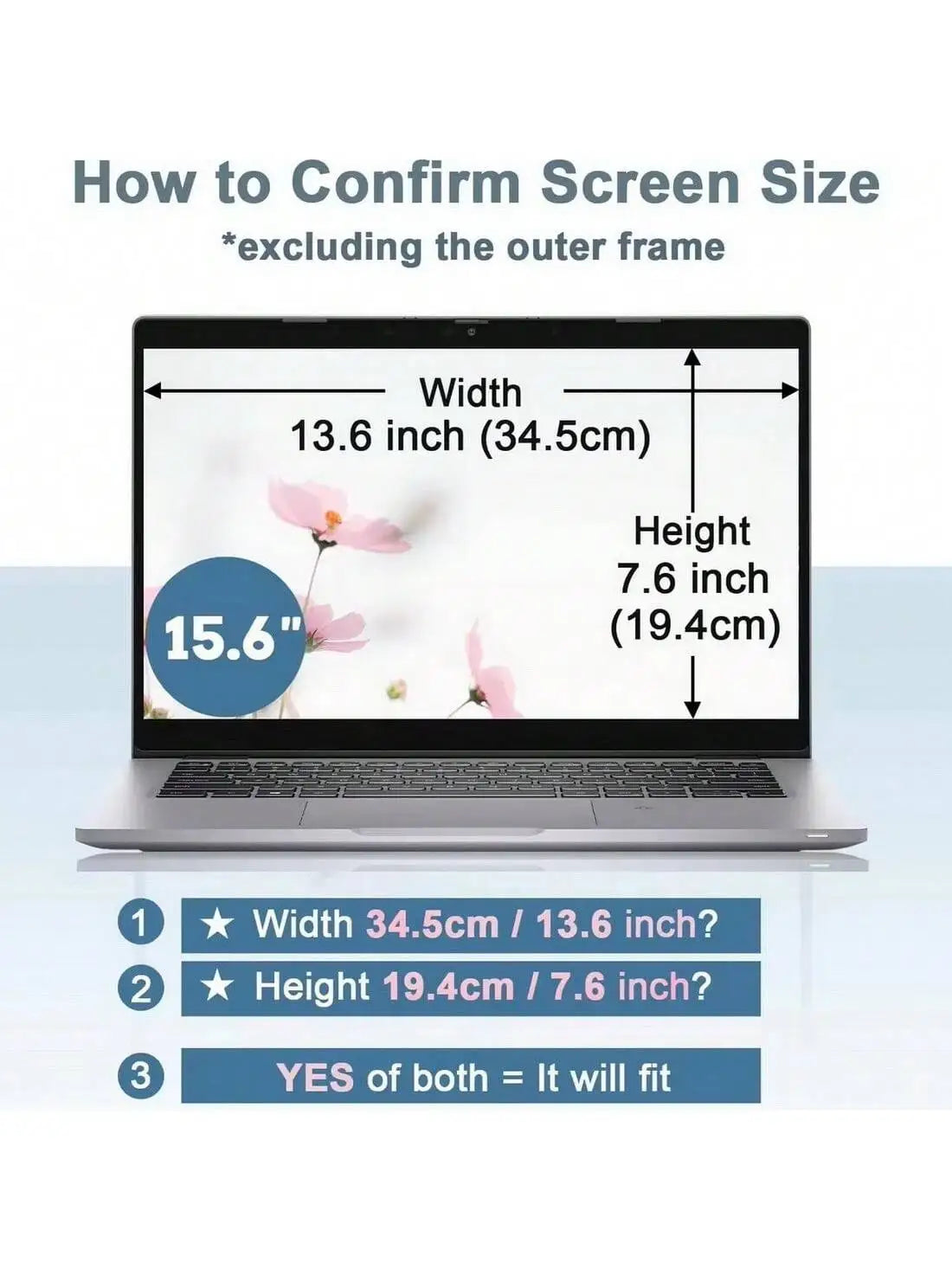 Filtr Prywatności na Ekran Laptopa 12.5 13.3 14 15.6 16 17.3 cali – Ochrona Anti-Spy