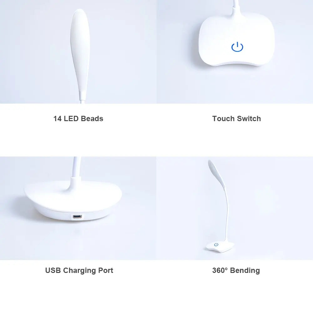 Lampka biurkowa LED USB z ochroną oczu – lampka do czytania i nauki