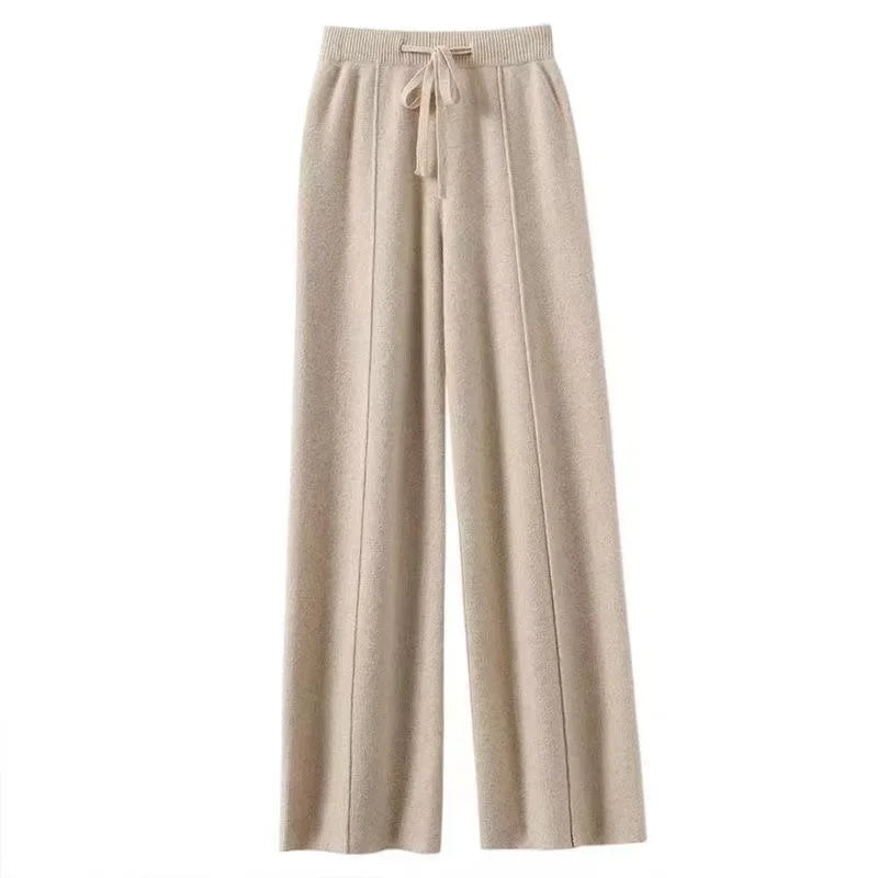 Czarne Spodnie Dresowe Damskie Wide Leg Wysoki Stan – Retro HipHop Korean
