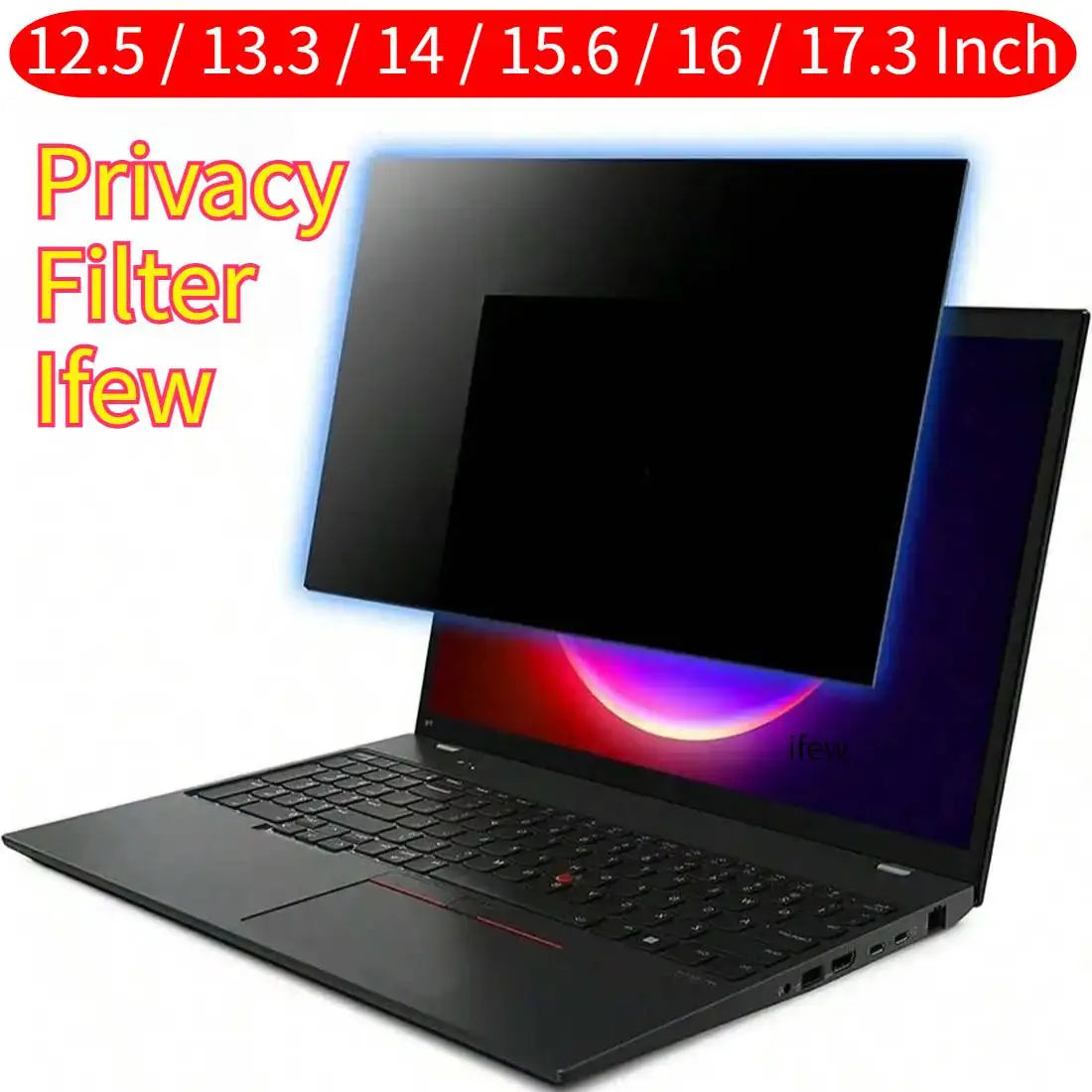 Filtr Prywatności na Ekran Laptopa 12.5 13.3 14 15.6 16 17.3 cali – Ochrona Anti-Spy
