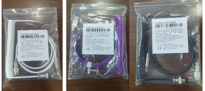 Spiralny Kabel USB-C do Klawiatury Mechanicznej z Złączem Lotniczym Aviator | do 3m