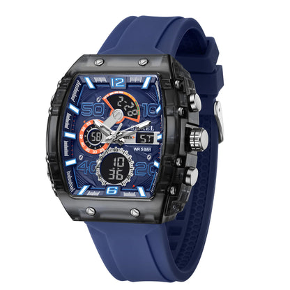 Smartwatch SMAEL 8109 – Dual Display, LED, Wodoszczelny 5ATM, Stoper i Alarm