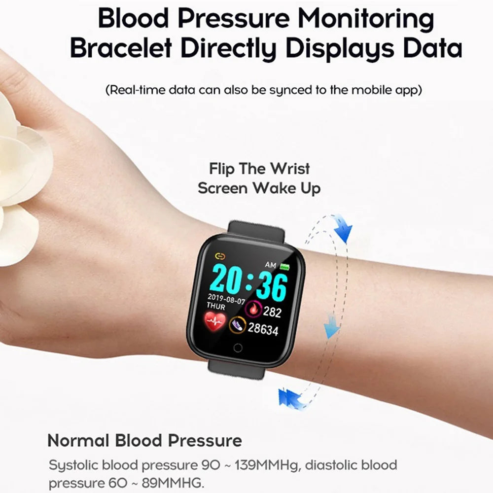 Smartwatch Damski Męski CHAOGENB Y68 – Monitorowanie Snu, Tętna i Aktywności