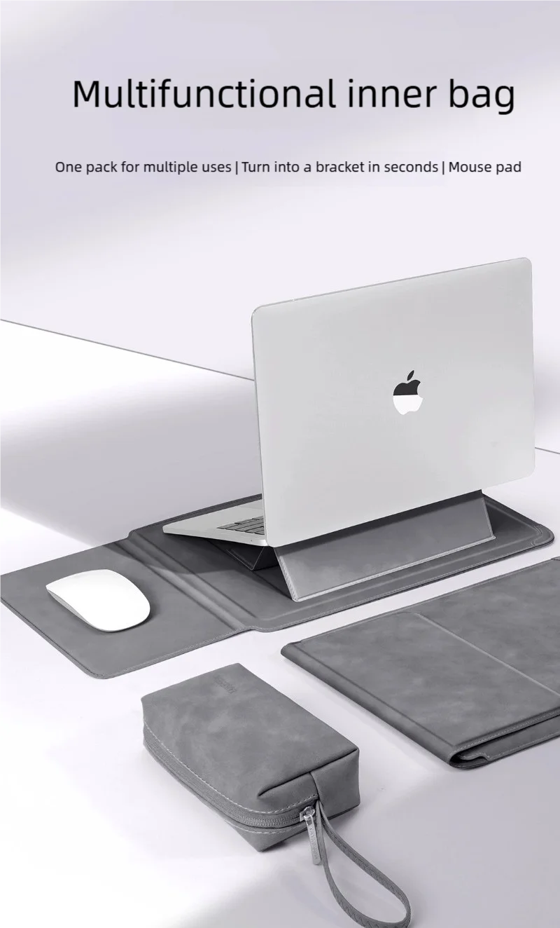 Pokrowiec na laptopa 13 14 15 15.6 16 cali z podstawką – etui do MacBooka, HP, Dell, Huawei