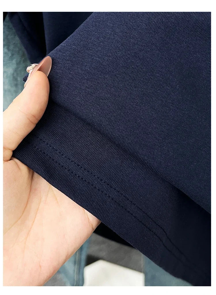 2026 Summer New High Quality Casual T Shirt Sexy Short Sleeved Sleeves Fashion Trend Solid Women Clothing Y2k Tops