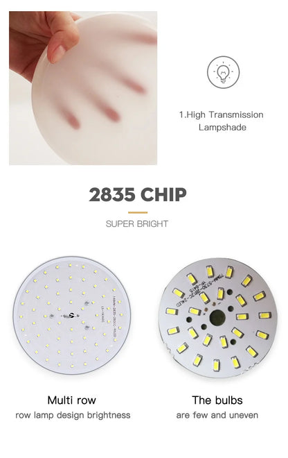 Lampa sufitowa LED 15W-50W | Plafon do kuchni, salonu, sypialni | 3000K/4000K/6500K | 220V
