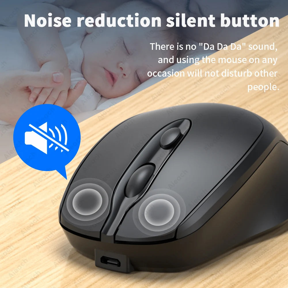 Mysz bezprzewodowa kompaktowa Bluetooth 1600DPI cicha