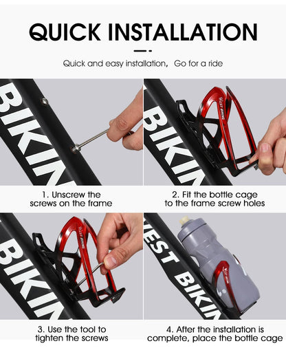 WEST BIKING Bicycle Water Bottle Cage Colorful Gradient Cycling Bottle Holder Ultralight MTB Road Bike Water Bottle Bracket