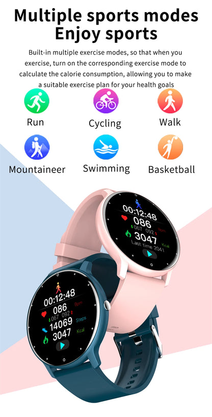Smartwatch LIGE – Rozmowy Bluetooth, Puls, Tlen we Krwi, Tryby Sportowe