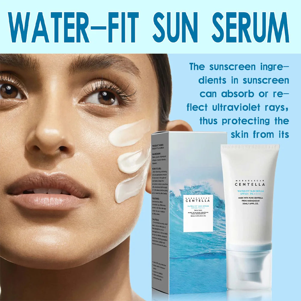 Krem z filtrem SPF50+ do twarzy z wąkrotą azjatycką – nawilżający, wodoodporny, dla skóry wrażliwej 50ml