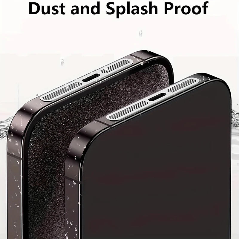Siateczka przeciwkurzowa do iPhone 12 13 14 15 16 Pro – metalowa ochrona głośnika słuchawkowego (5 szt.)